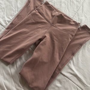 Mauve High-Waisted Fabletics Workout Leggings